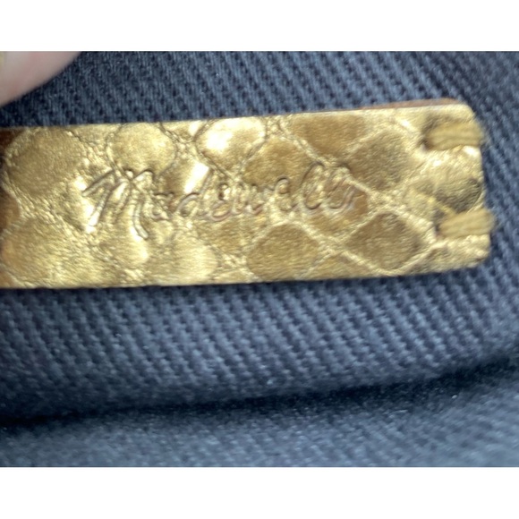 Madewell Bronze Metallic Snake Embossed Leather  Edition Transport Camera Bag - Picture 7 of 11